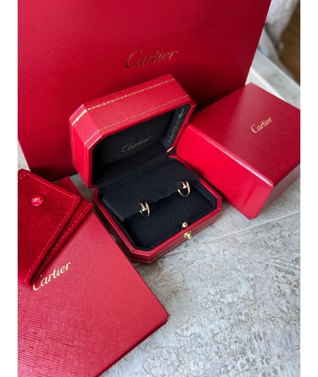 CARTIER Желтые серьги из желтого золота, фото 3