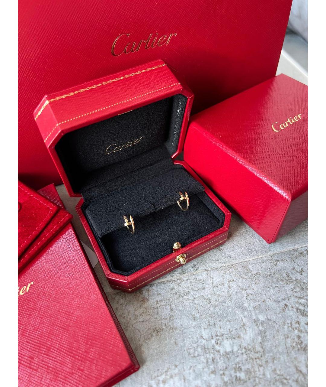 CARTIER Желтые серьги из желтого золота, фото 2