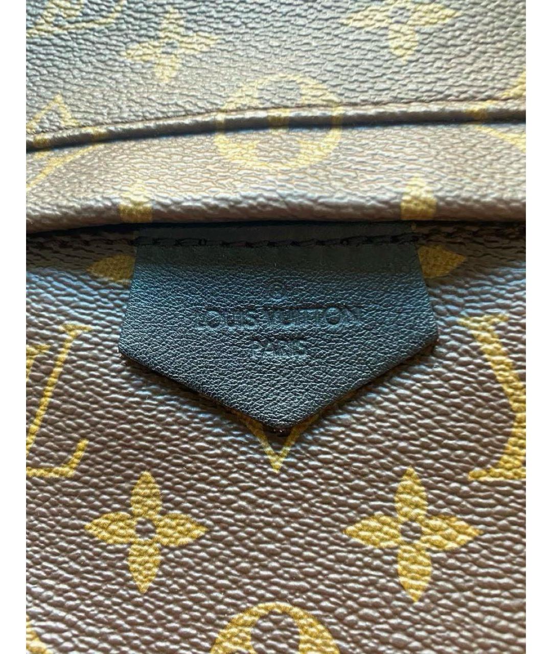 LOUIS VUITTON Коричневый канва рюкзак, фото 4
