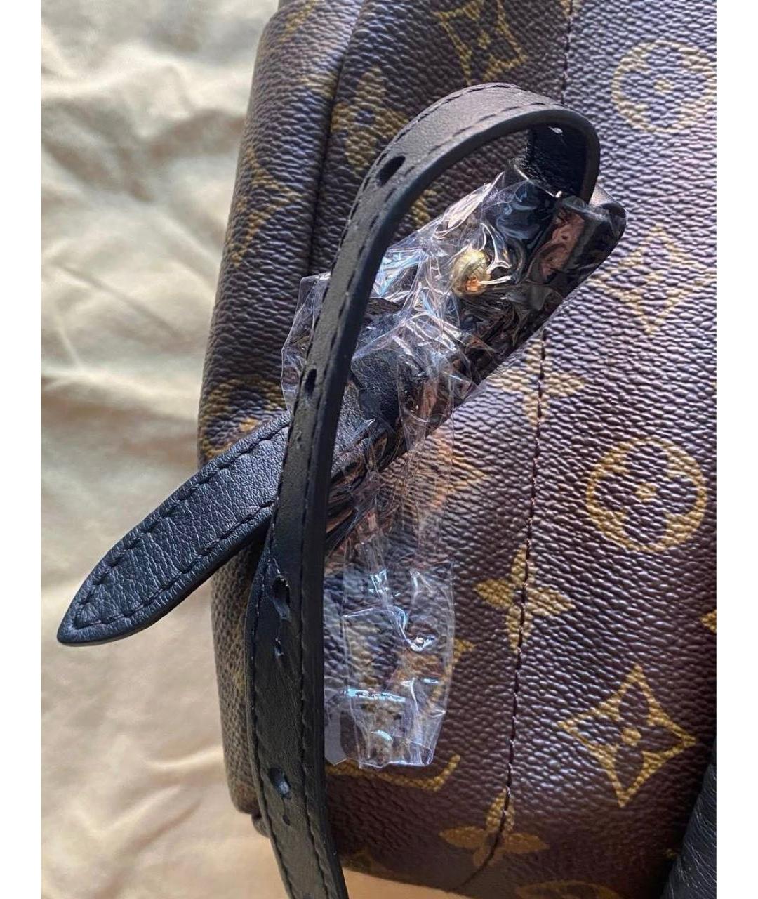 LOUIS VUITTON Коричневый канва рюкзак, фото 6
