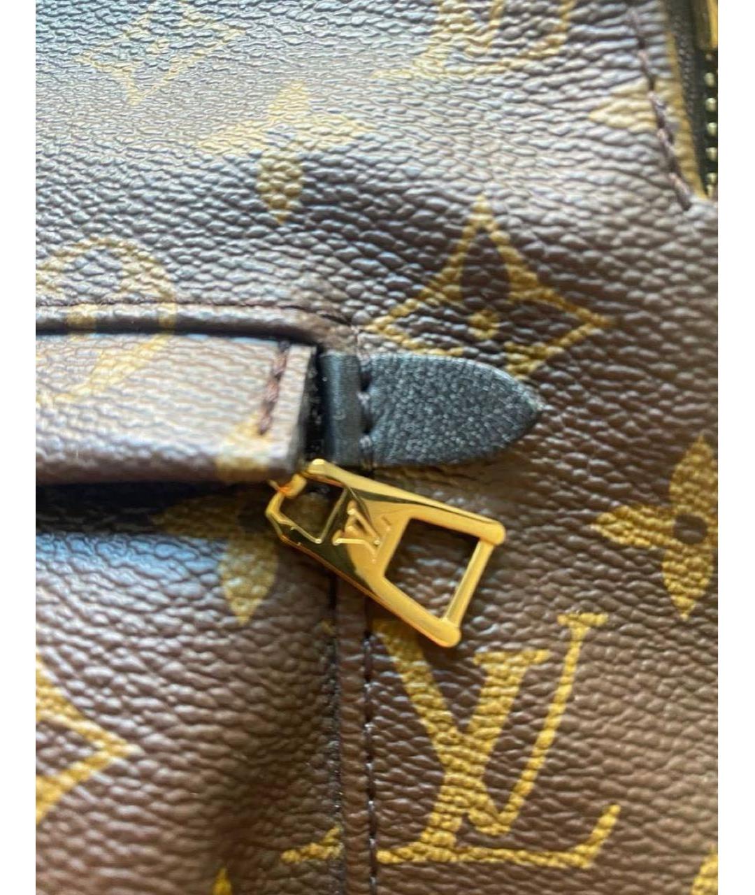 LOUIS VUITTON Коричневый канва рюкзак, фото 5