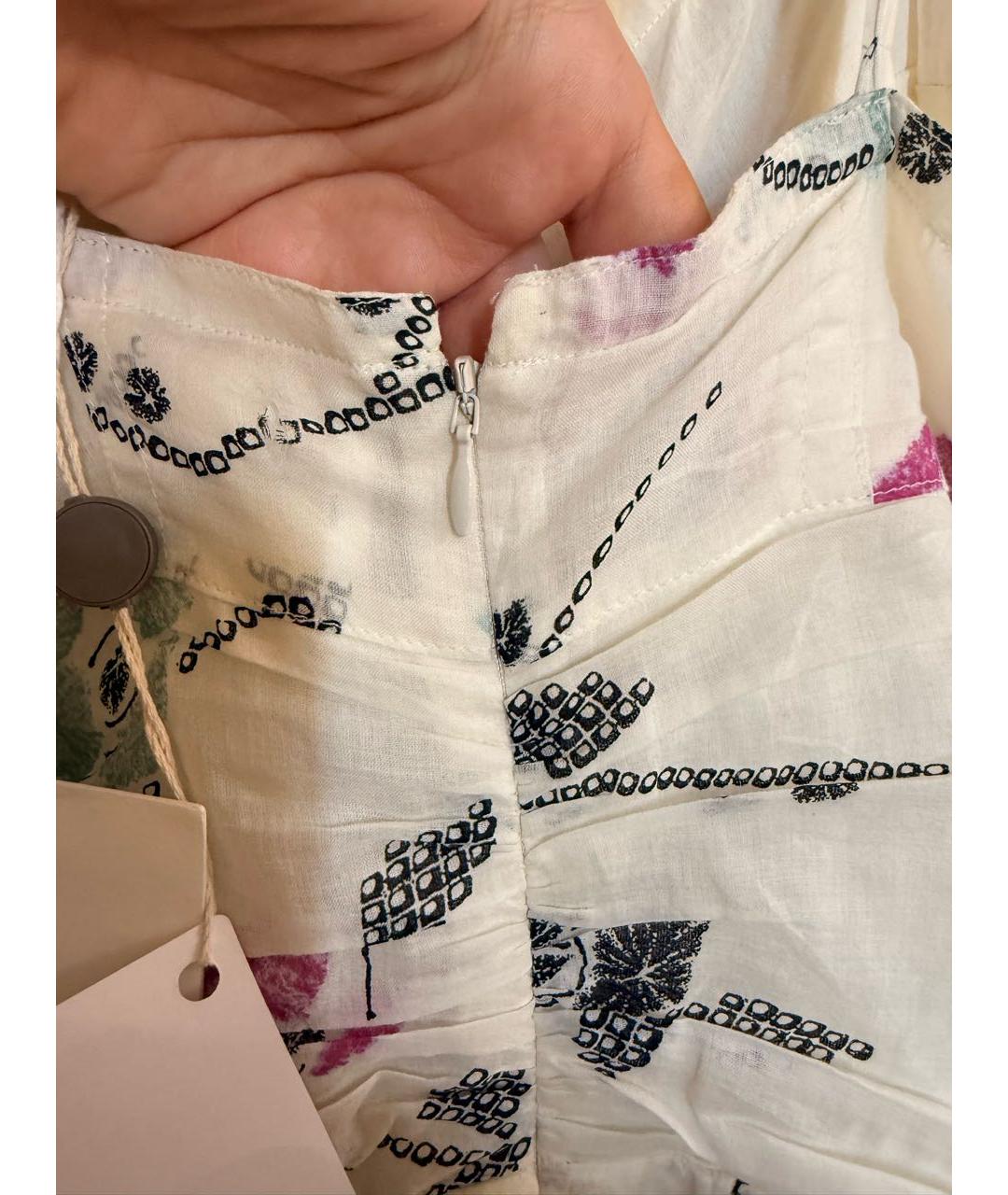 ISABEL MARANT ETOILE Мульти хлопковое повседневное платье, фото 4