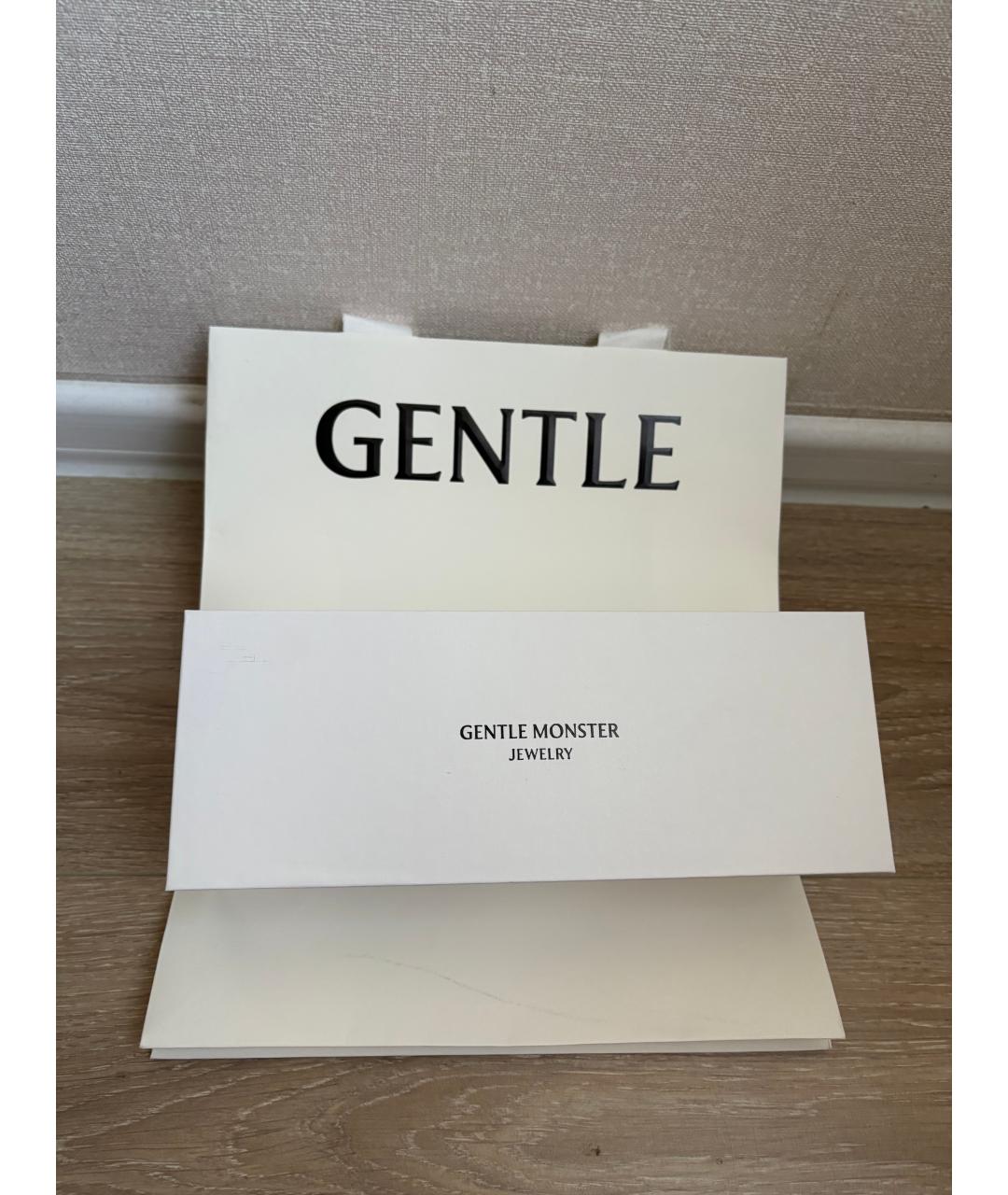GENTLE MONSTER Серебряные металлические солнцезащитные очки, фото 2