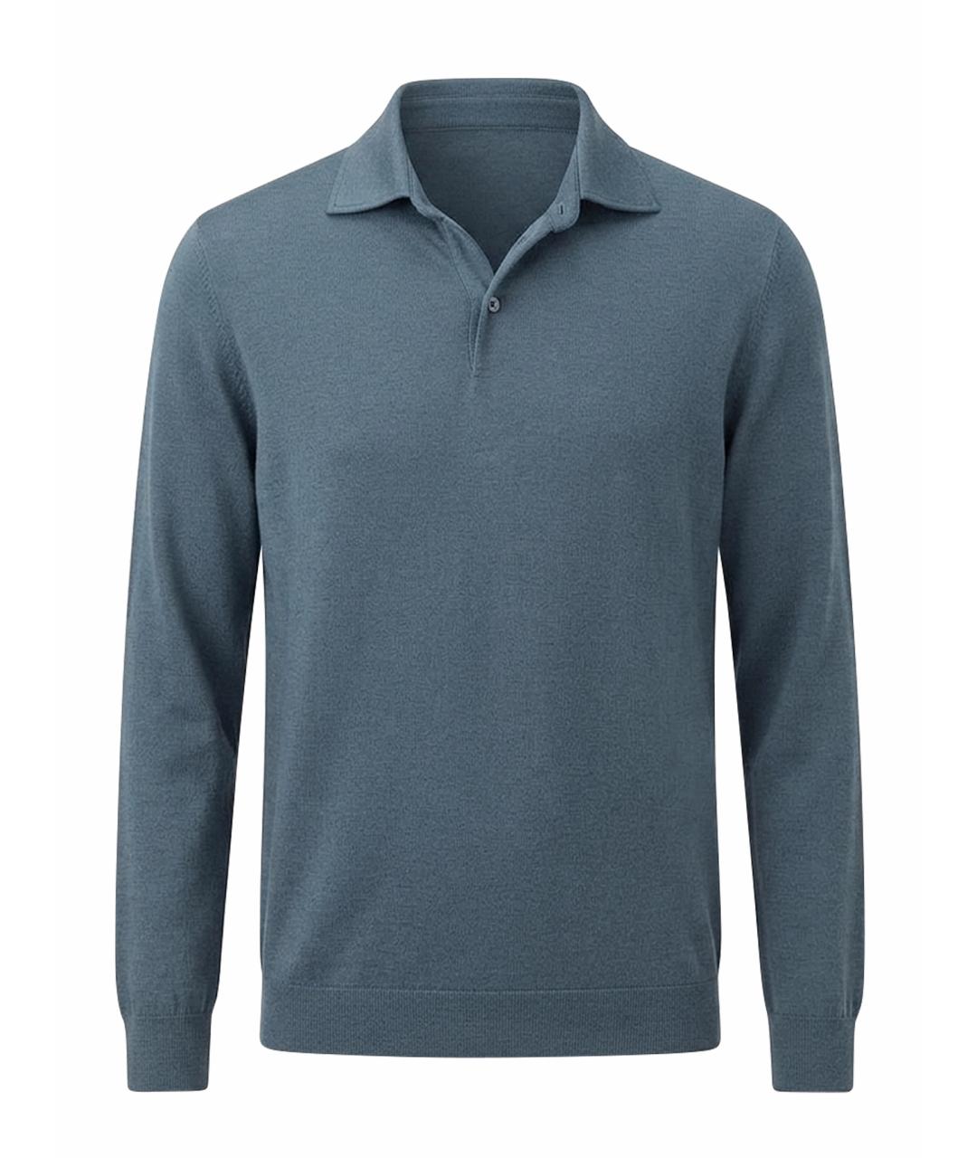 LORO PIANA Бирюзовый кашемировый джемпер / свитер, фото 1