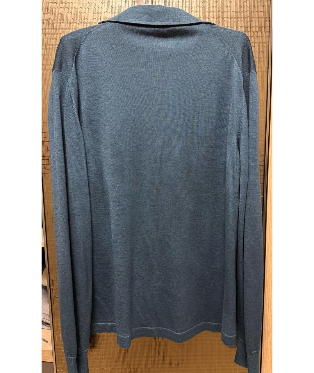 LORO PIANA Бирюзовый кашемировый джемпер / свитер, фото 2