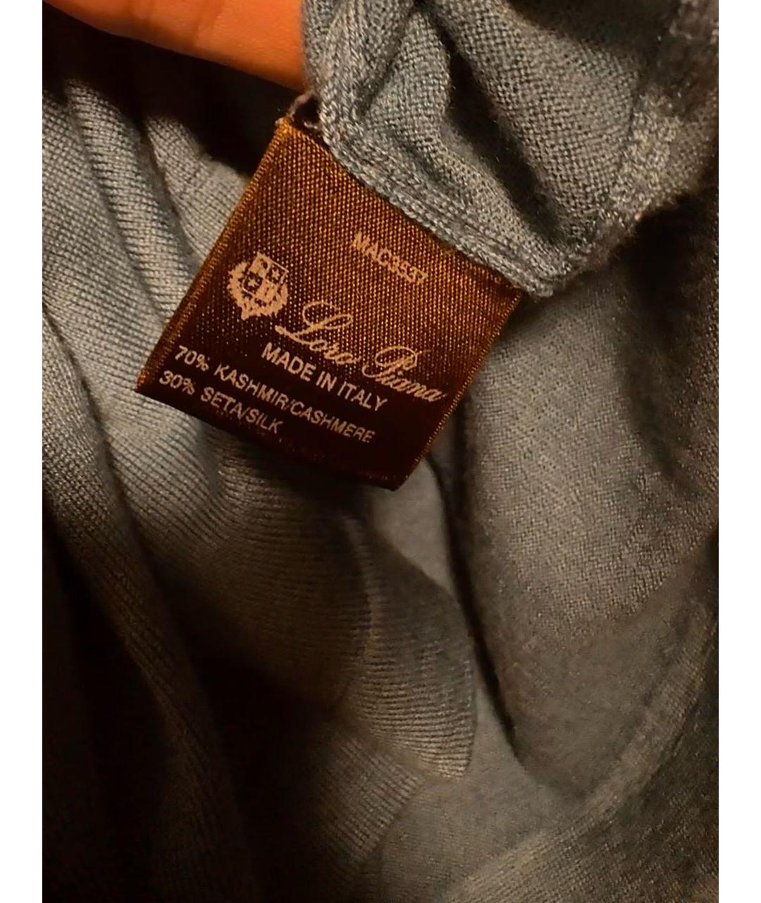 LORO PIANA Бирюзовый кашемировый джемпер / свитер, фото 5