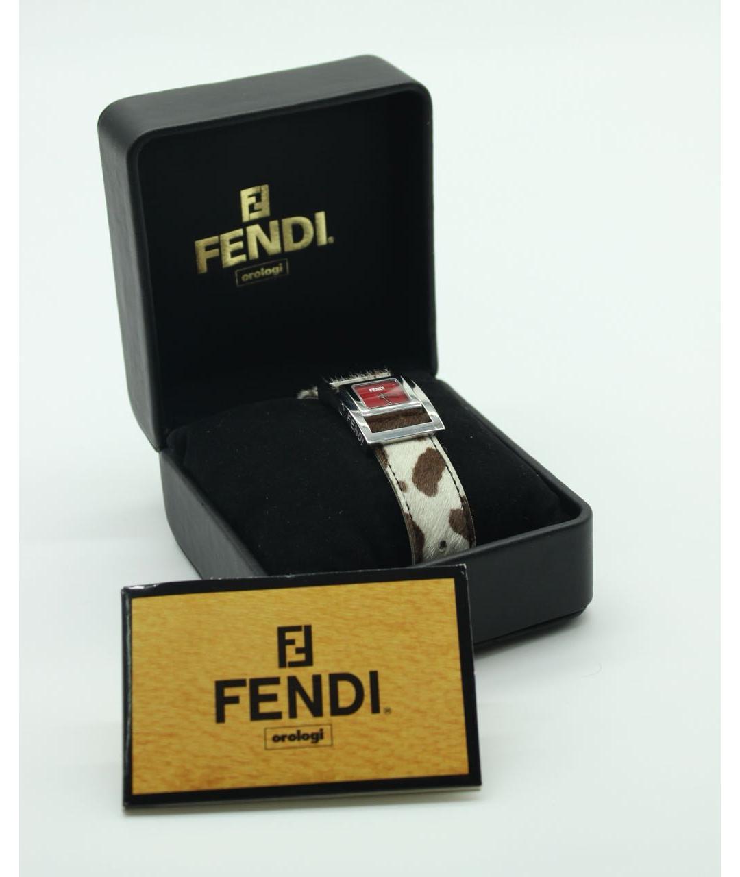 FENDI Бежевые стальные часы, фото 8
