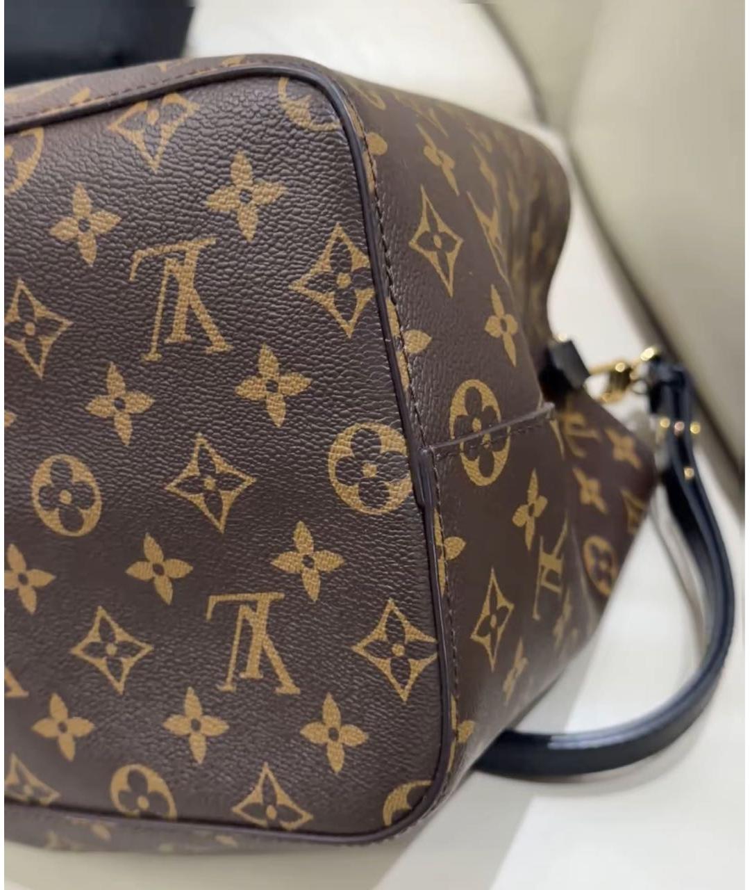 LOUIS VUITTON Коричневая канва сумка тоут, фото 5
