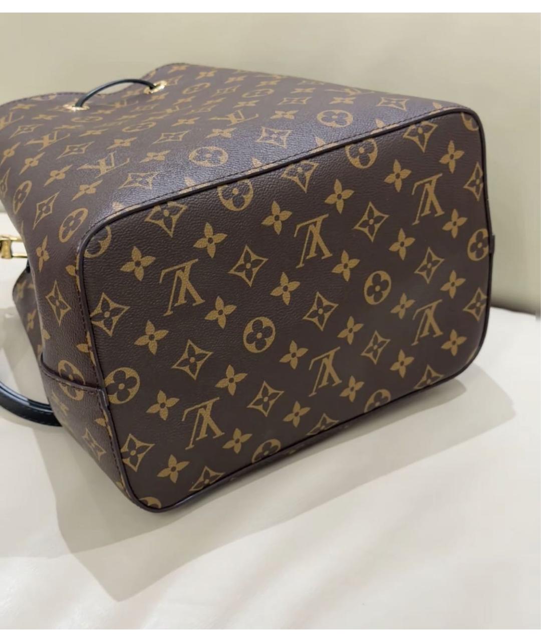 LOUIS VUITTON Коричневая канва сумка тоут, фото 6