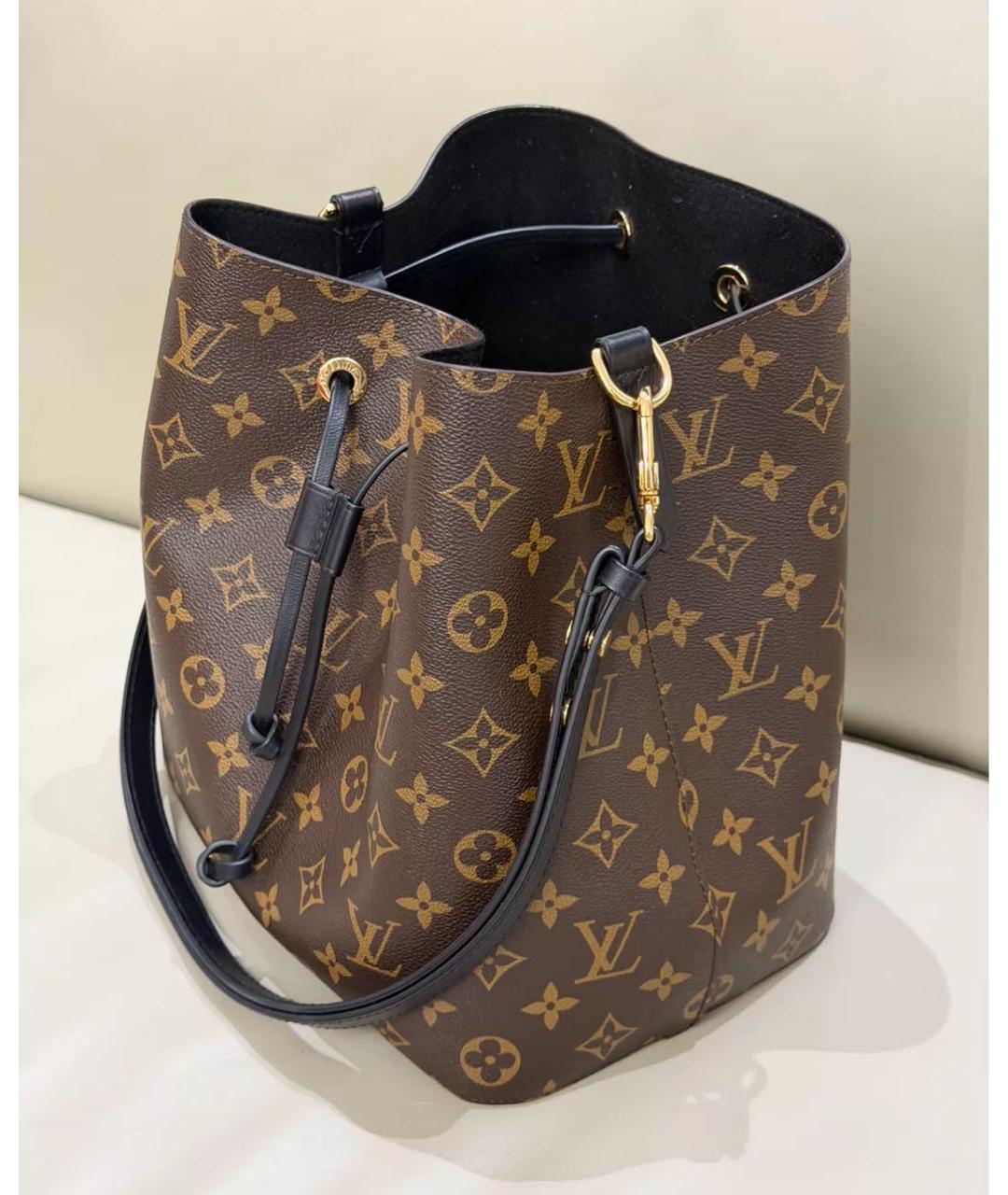LOUIS VUITTON Коричневая канва сумка тоут, фото 2