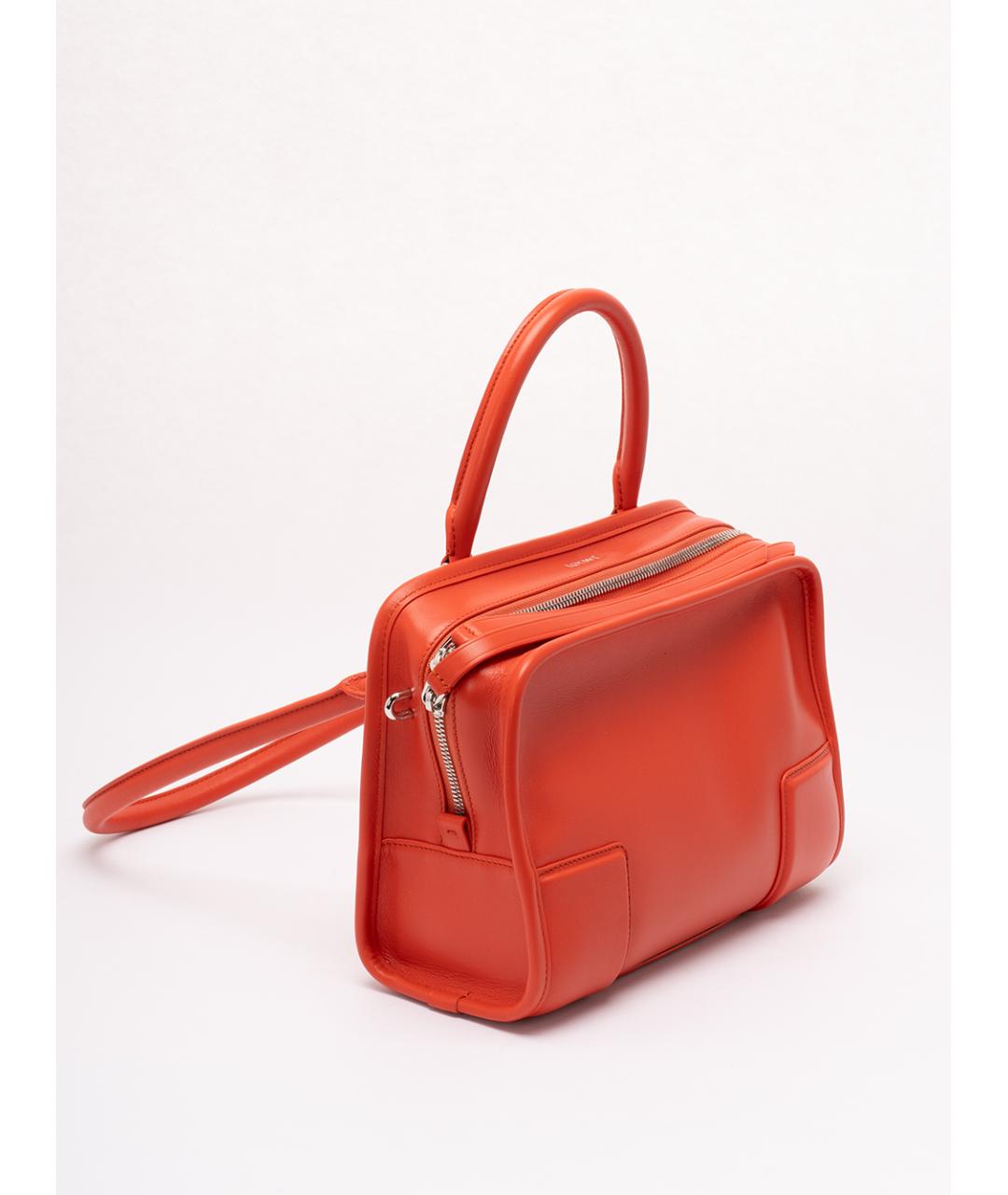 LOEWE Оранжевая кожаная сумка тоут, фото 3