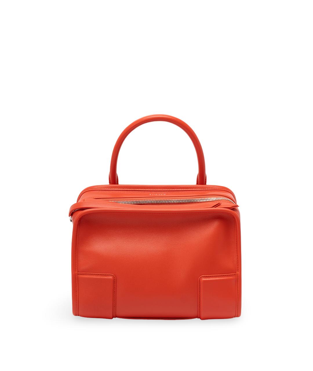 LOEWE Оранжевая кожаная сумка тоут, фото 1