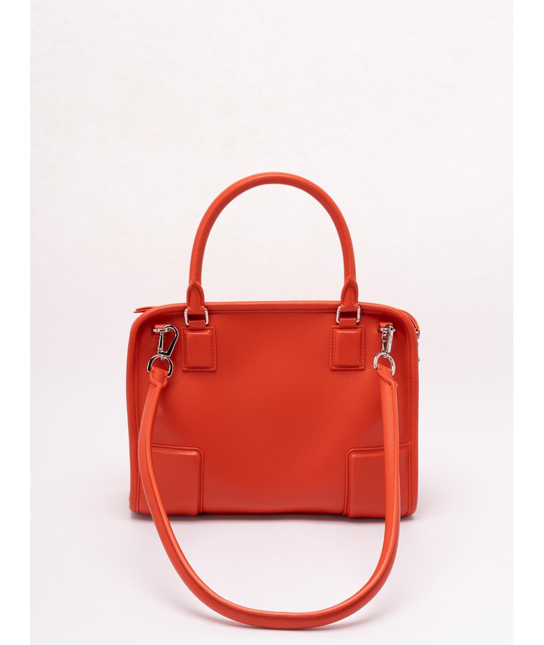 LOEWE Оранжевая кожаная сумка тоут, фото 2