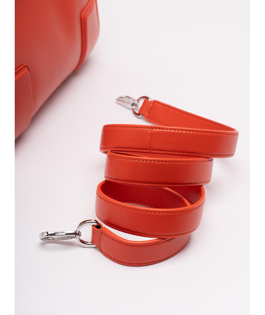 LOEWE Оранжевая кожаная сумка тоут, фото 5