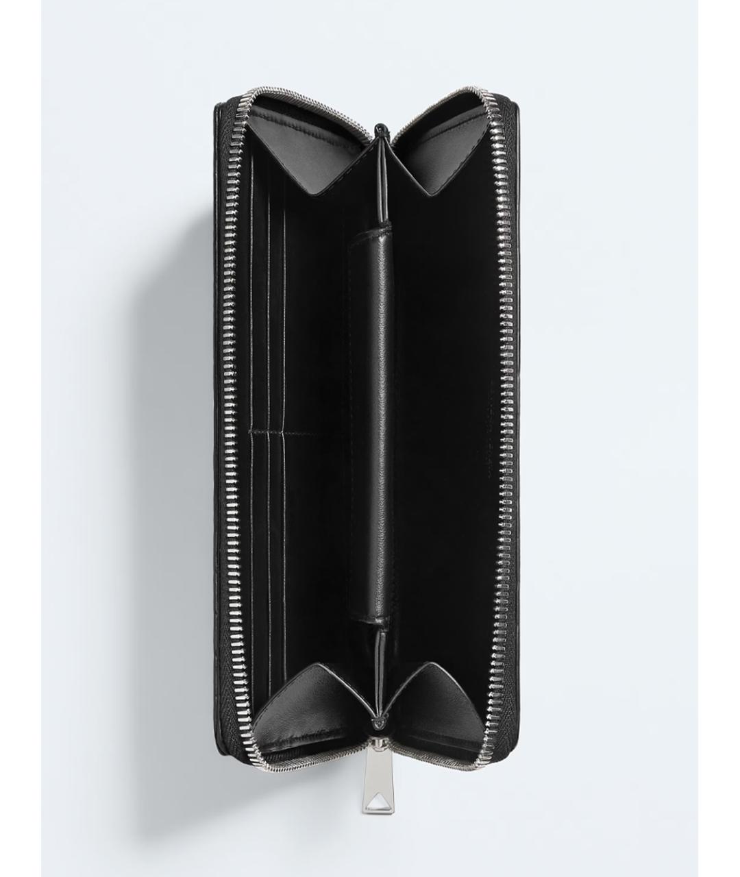 BOTTEGA VENETA Черная кожаная папка для документов, фото 3