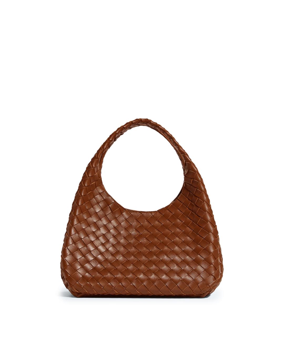 BOTTEGA VENETA Коричневая кожаная сумка через плечо, фото 1