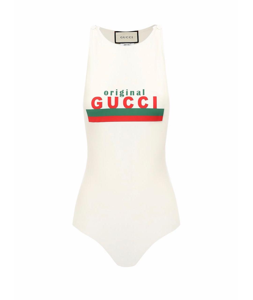 GUCCI Белый купальник, фото 1