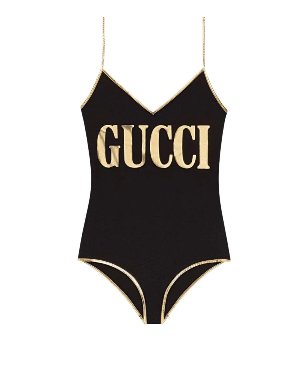 GUCCI Черный купальник, фото 1