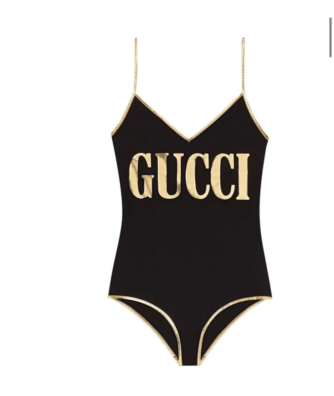 GUCCI Черный купальник, фото 6