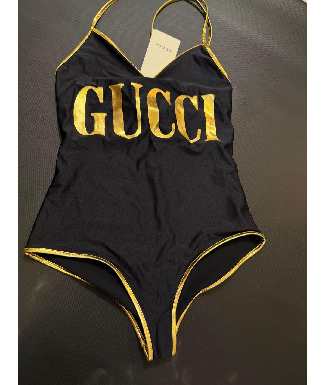 GUCCI Черный купальник, фото 2