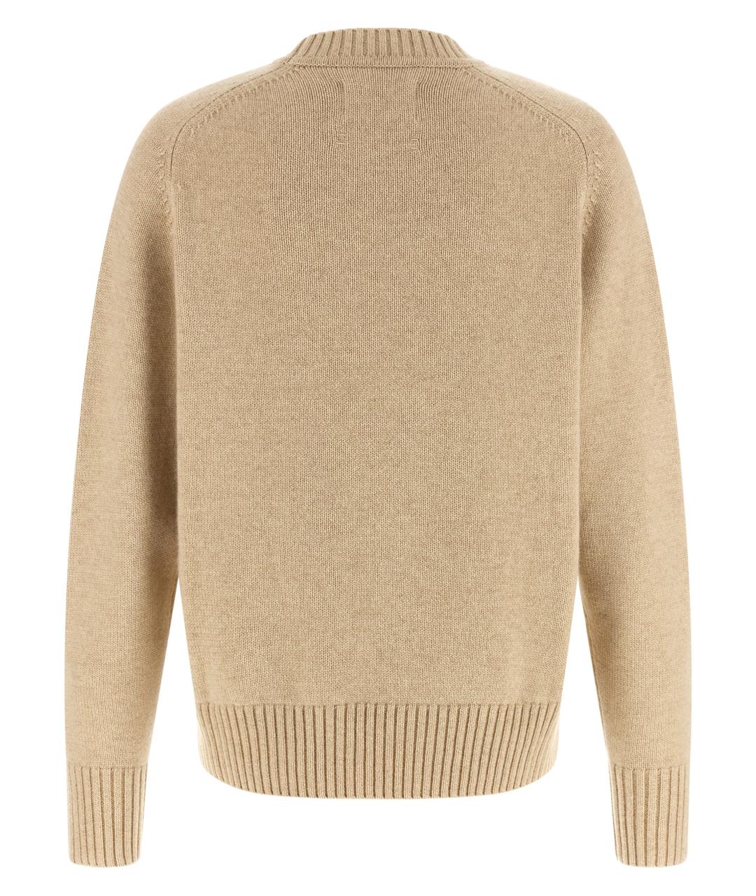 EXTREME CASHMERE Бежевый кашемировый джемпер / свитер, фото 2