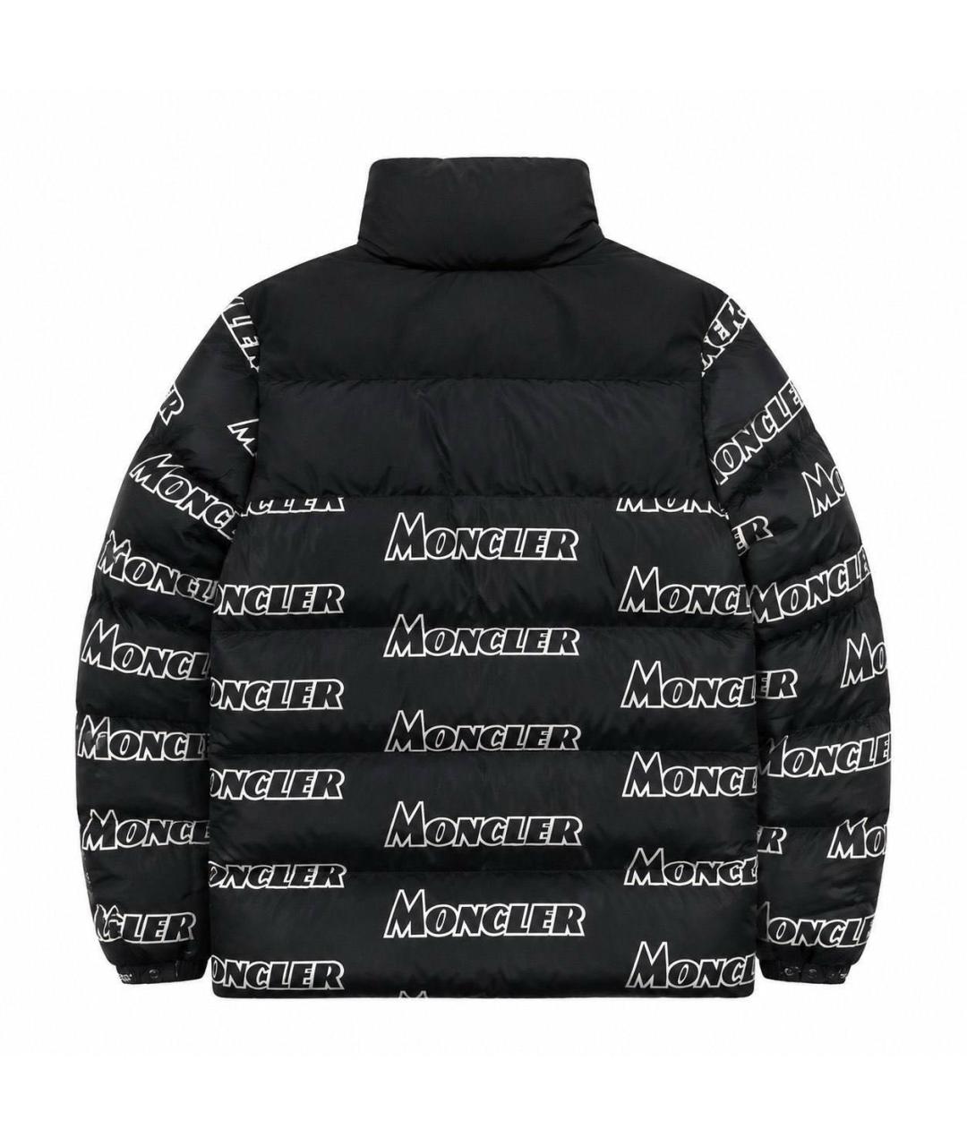 MONCLER Черный пуховик, фото 2