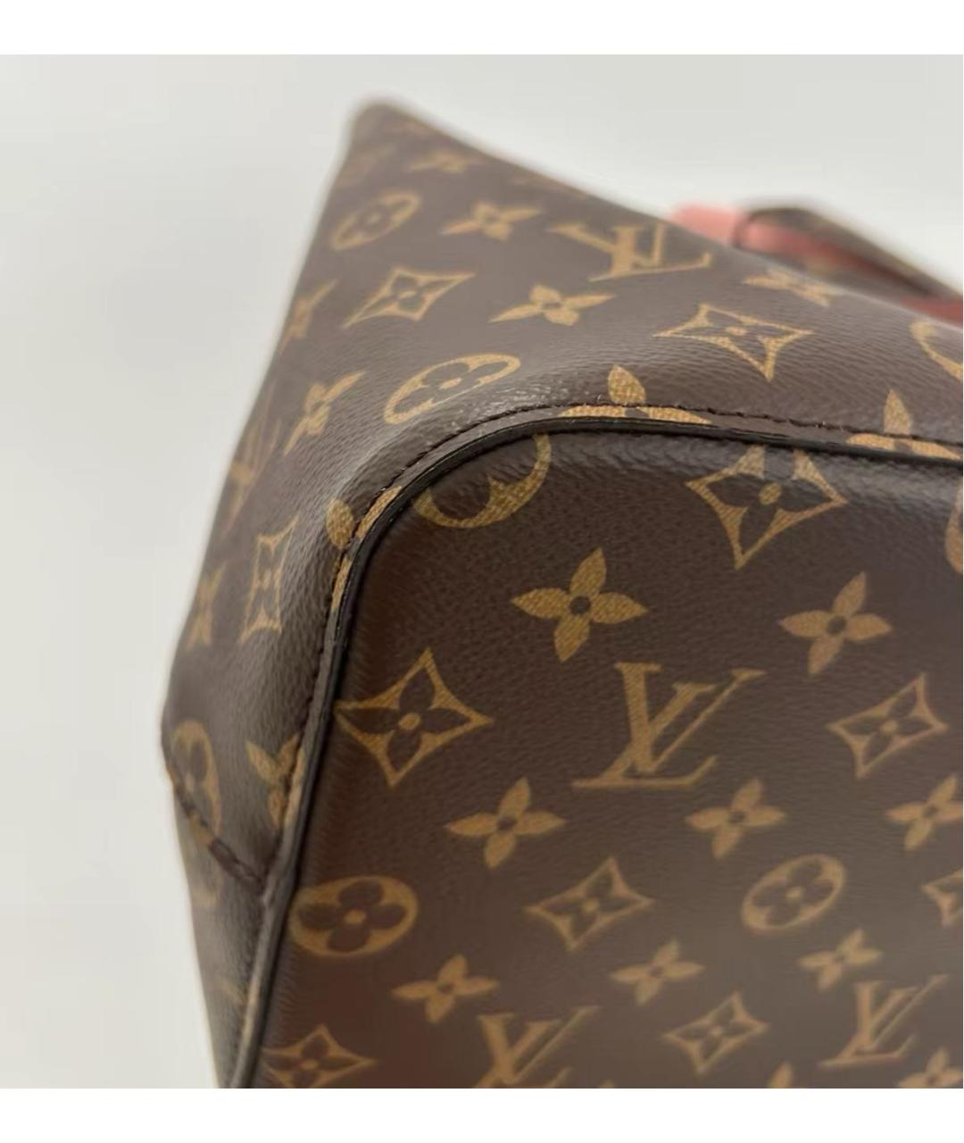 LOUIS VUITTON Коричневая канва сумка тоут, фото 6