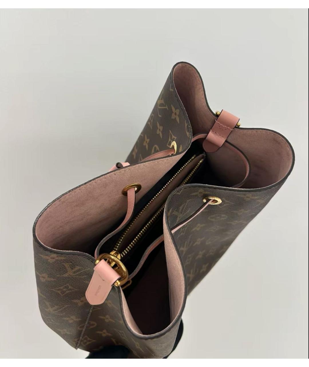 LOUIS VUITTON Коричневая канва сумка тоут, фото 8