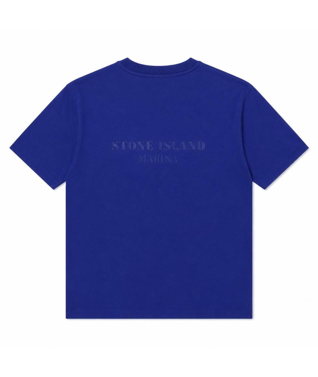 STONE ISLAND Синяя футболка, фото 2