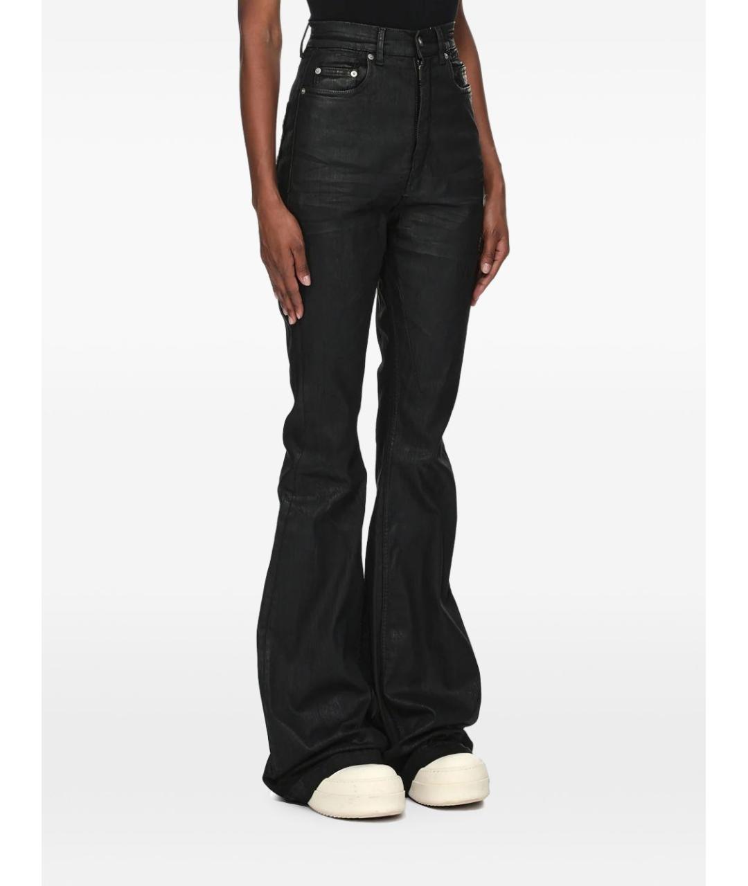RICK OWENS DRKSHDW Черные хлопковые джинсы клеш, фото 2