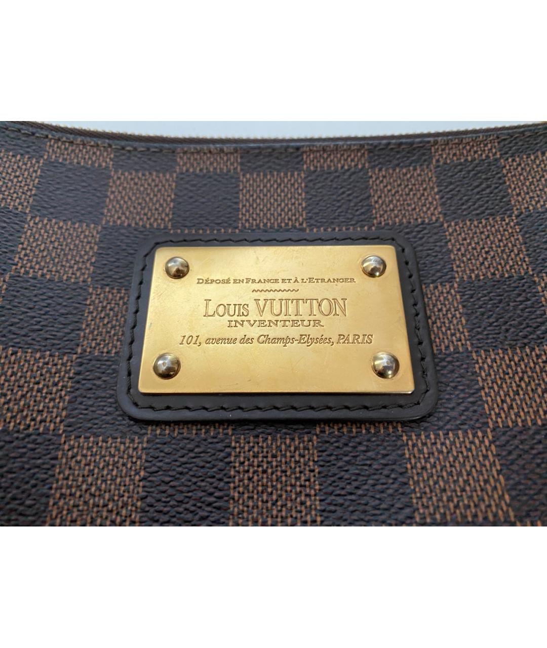 LOUIS VUITTON Коричневая канва сумка через плечо, фото 4