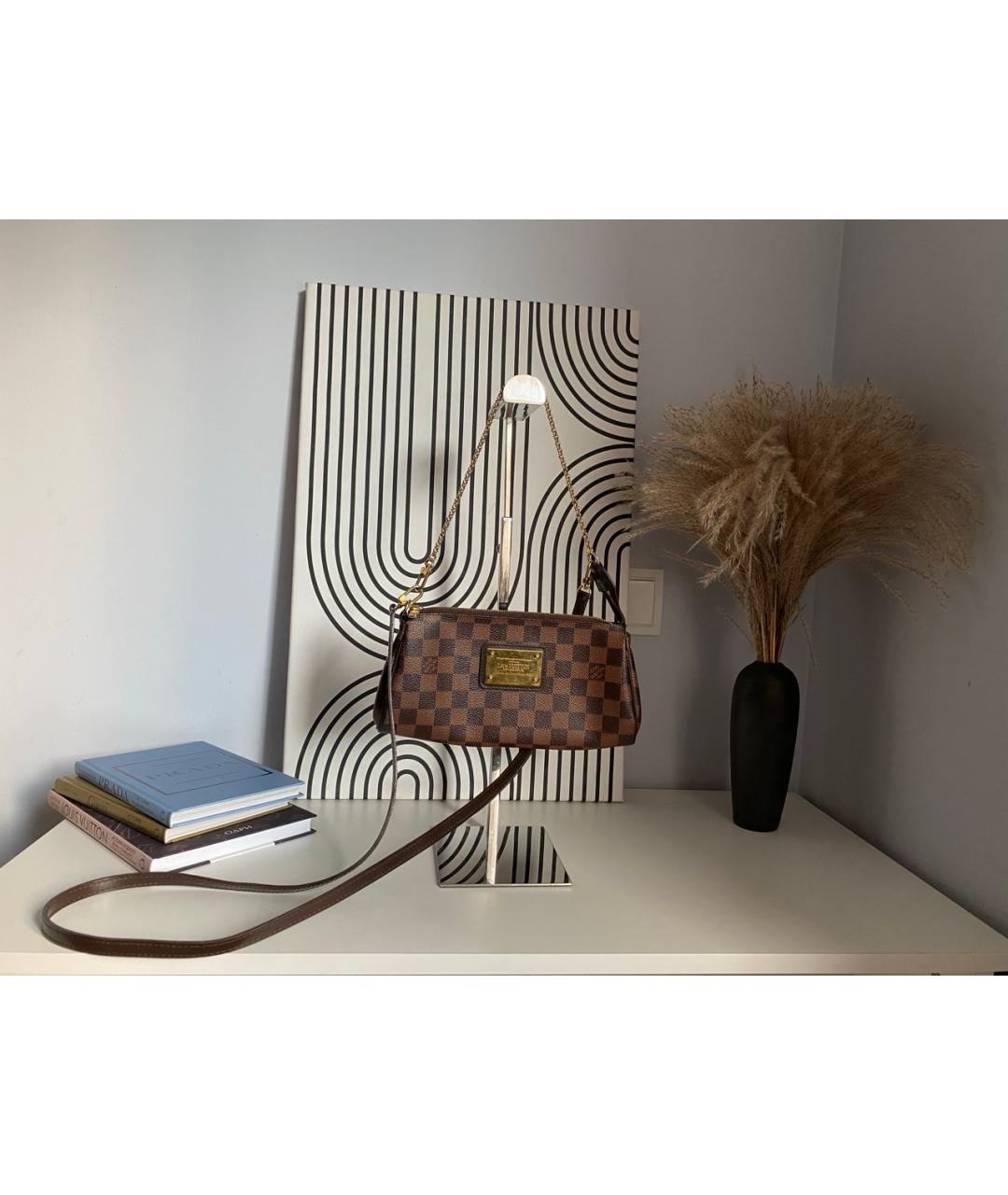 LOUIS VUITTON Коричневая канва сумка через плечо, фото 2