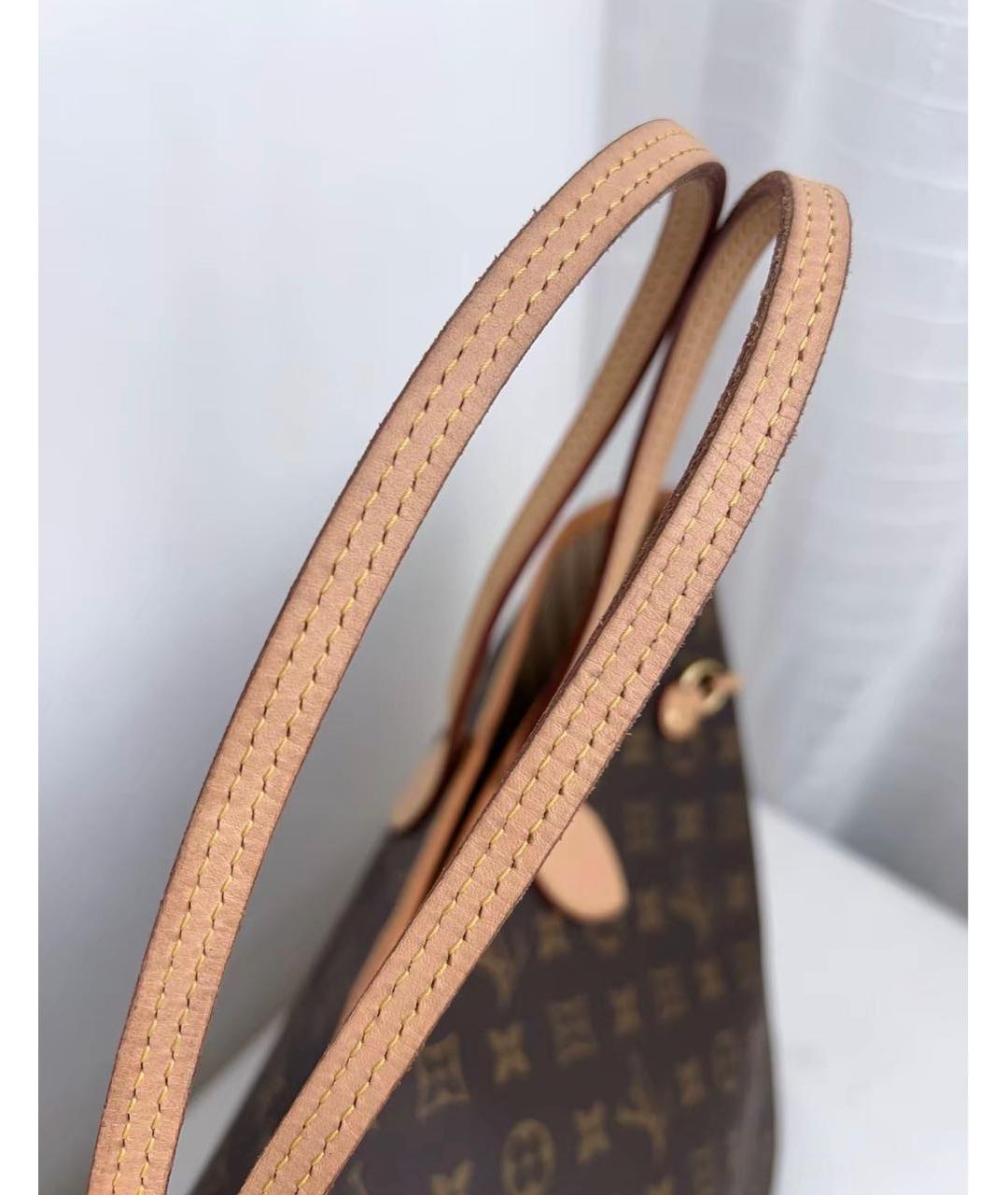 LOUIS VUITTON Коричневая канва сумка тоут, фото 7