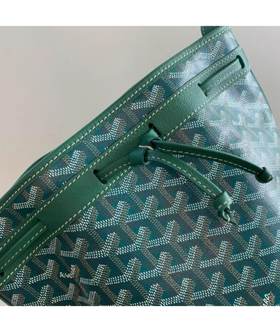 GOYARD Зеленая канва сумка через плечо, фото 4