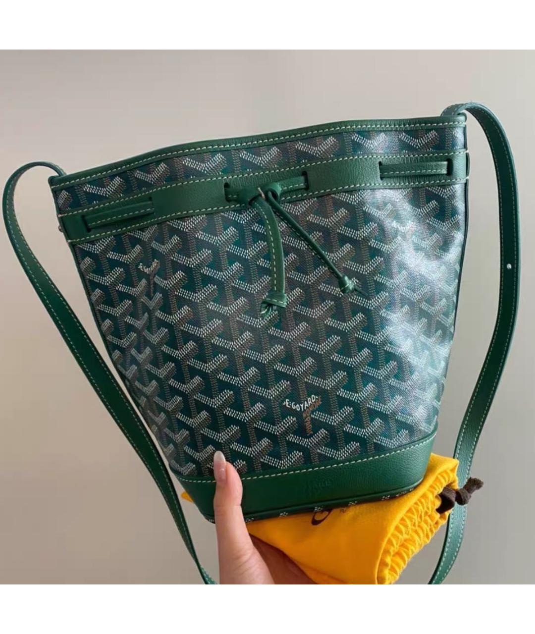 GOYARD Зеленая канва сумка через плечо, фото 2