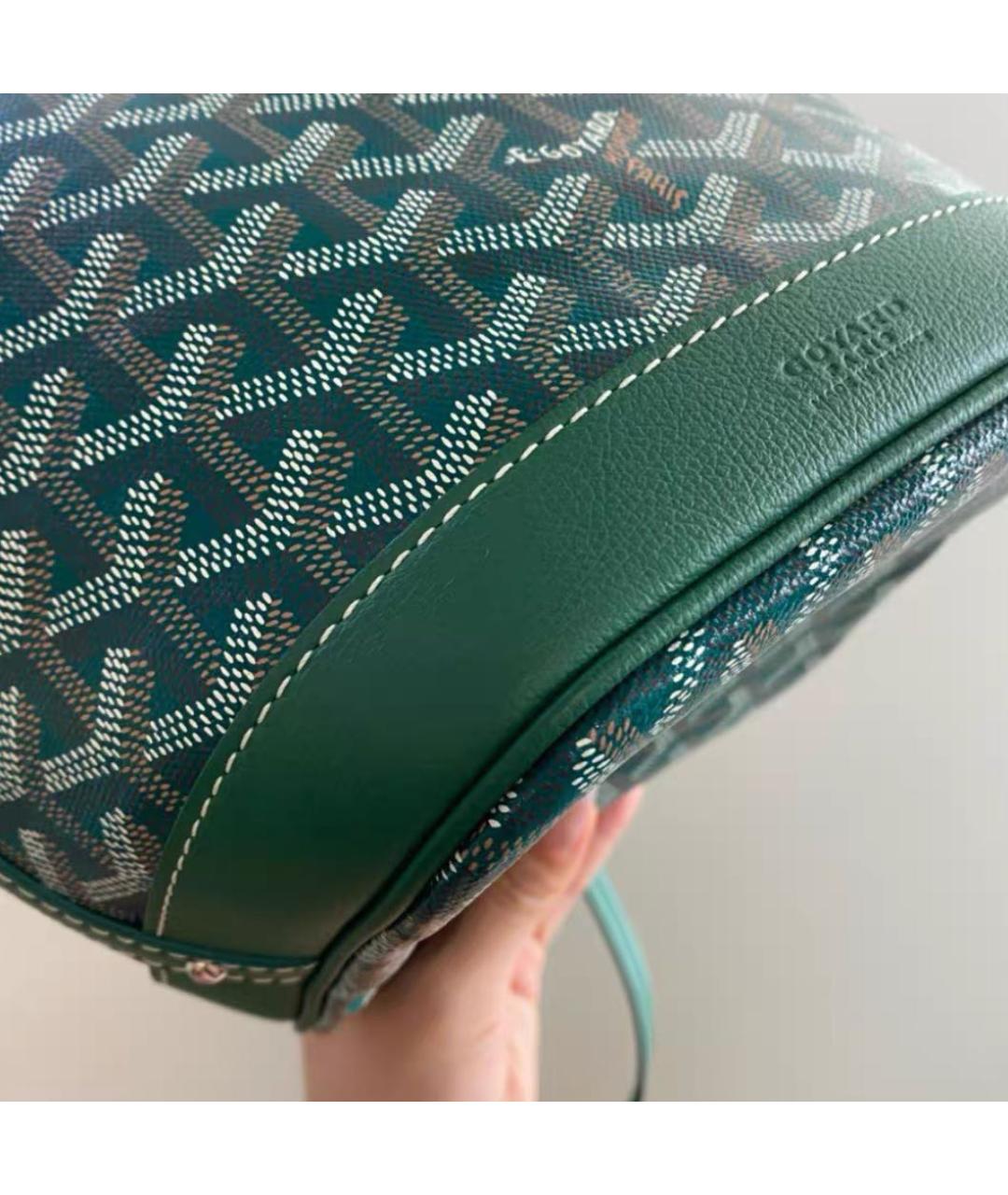 GOYARD Зеленая канва сумка через плечо, фото 6