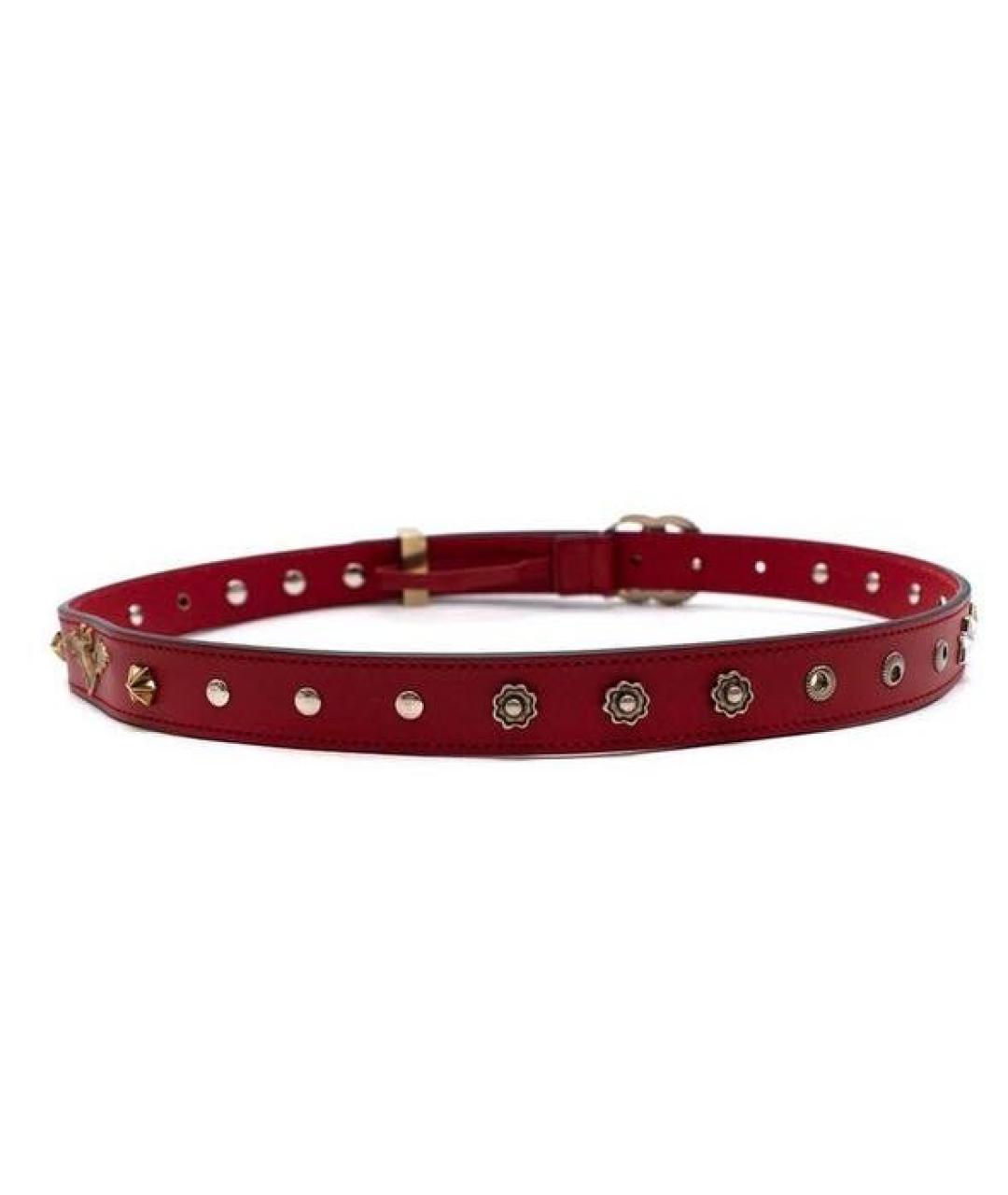 GUCCI Бордовый кожаный ремень, фото 5