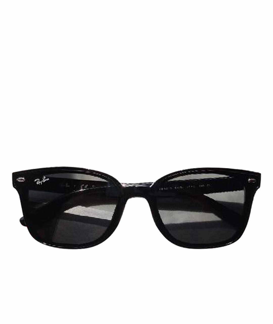 RAY BAN Черные пластиковые солнцезащитные очки, фото 1