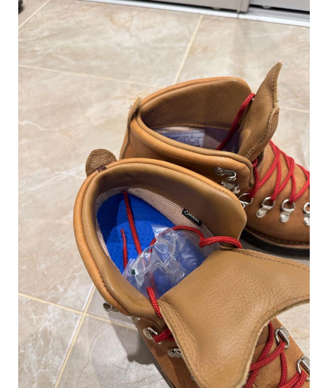 DANNER Оранжевые кожаные низкие ботинки, фото 3