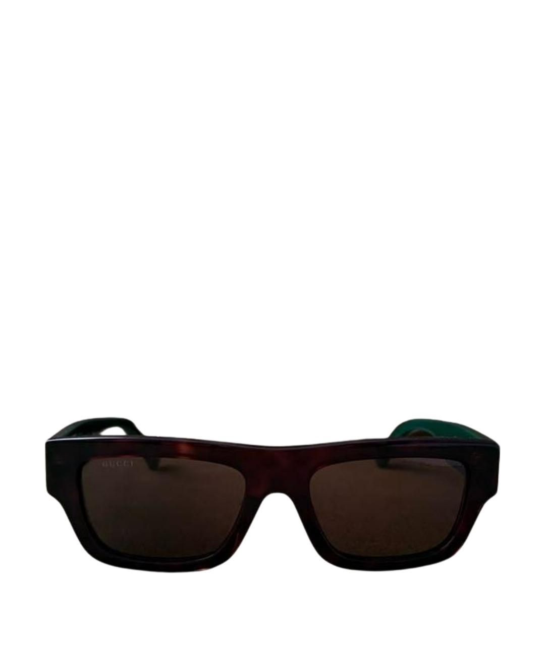 GUCCI Черные пластиковые солнцезащитные очки, фото 1