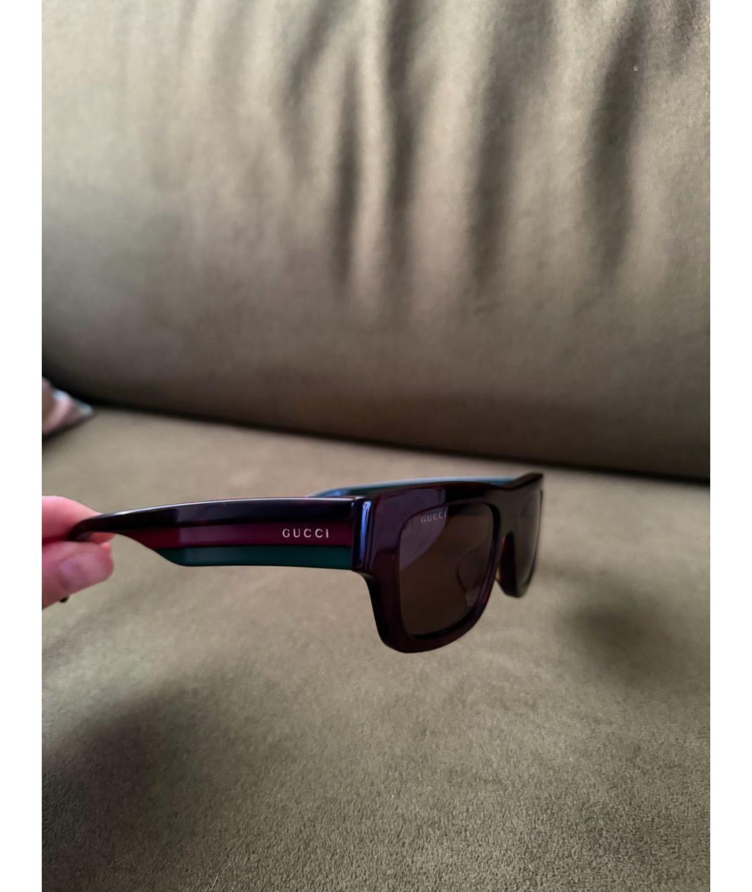 GUCCI Черные пластиковые солнцезащитные очки, фото 2