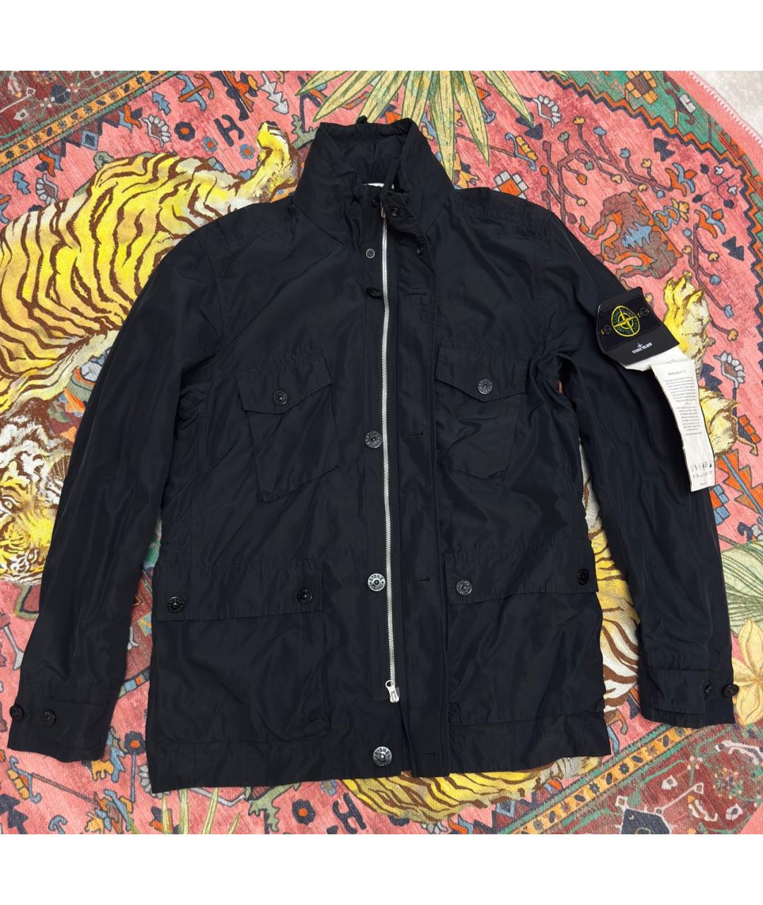 STONE ISLAND Черная нейлоновая куртка, фото 5