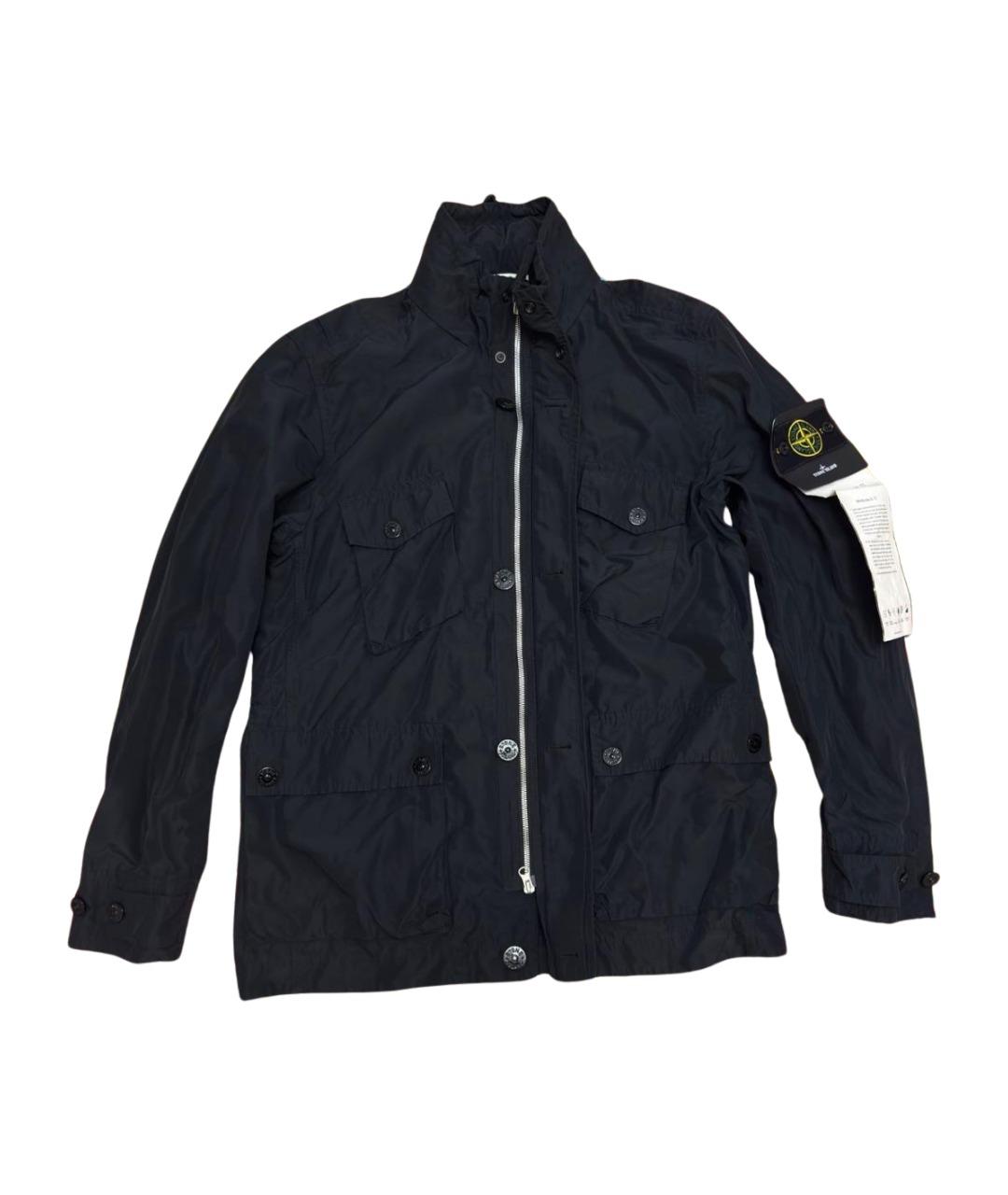 STONE ISLAND Черная нейлоновая куртка, фото 1