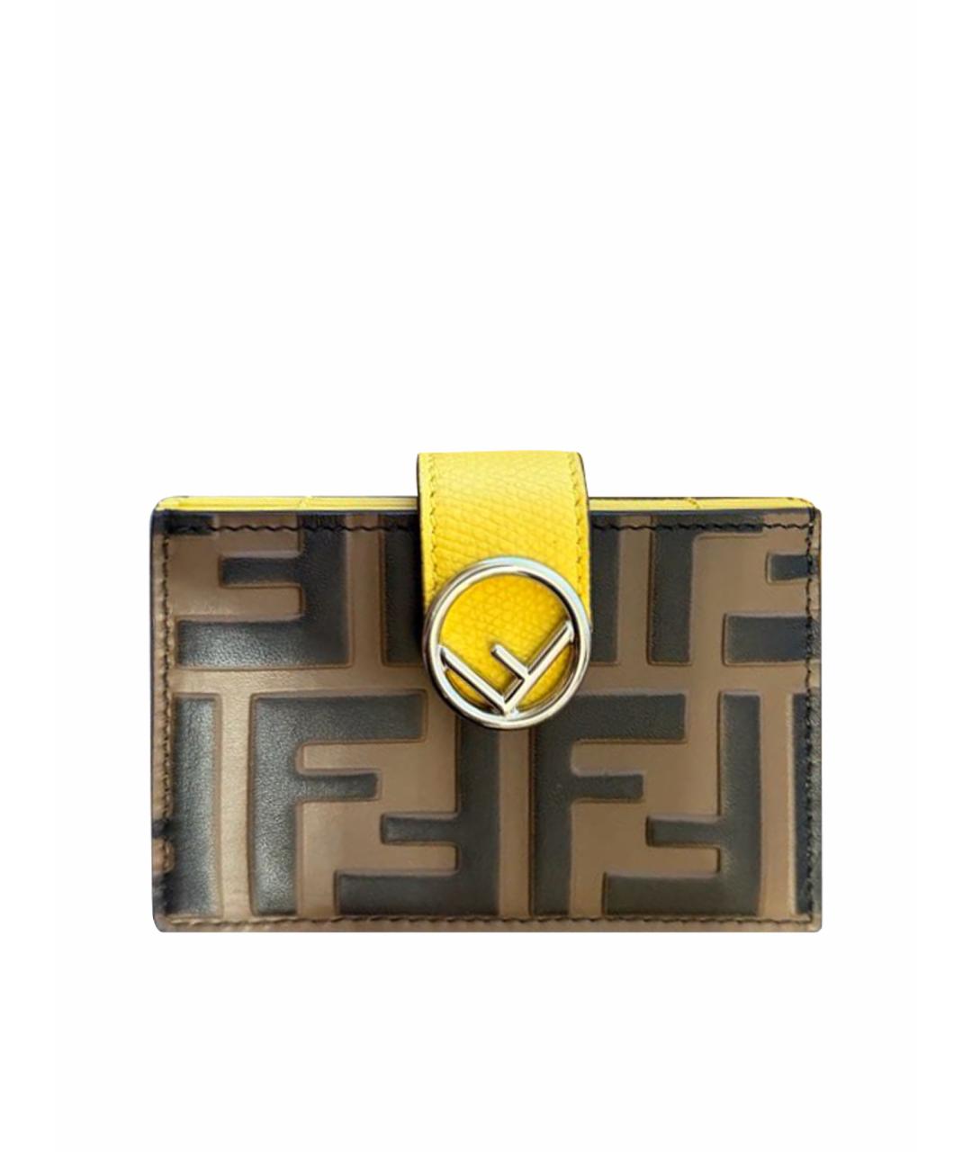 FENDI Коричневый кардхолдер, фото 1