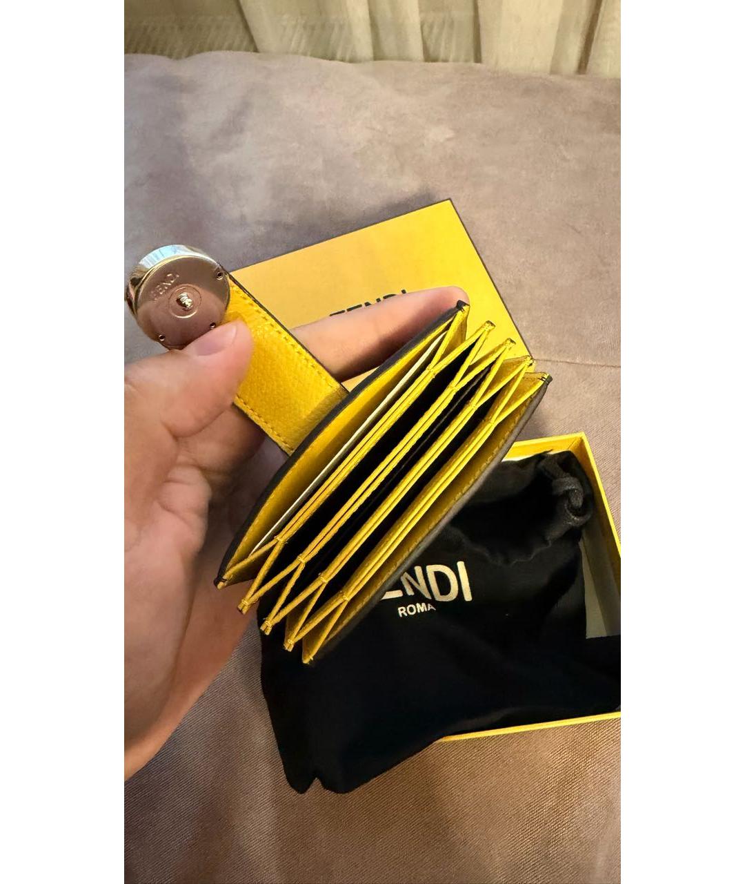 FENDI Коричневый кардхолдер, фото 3