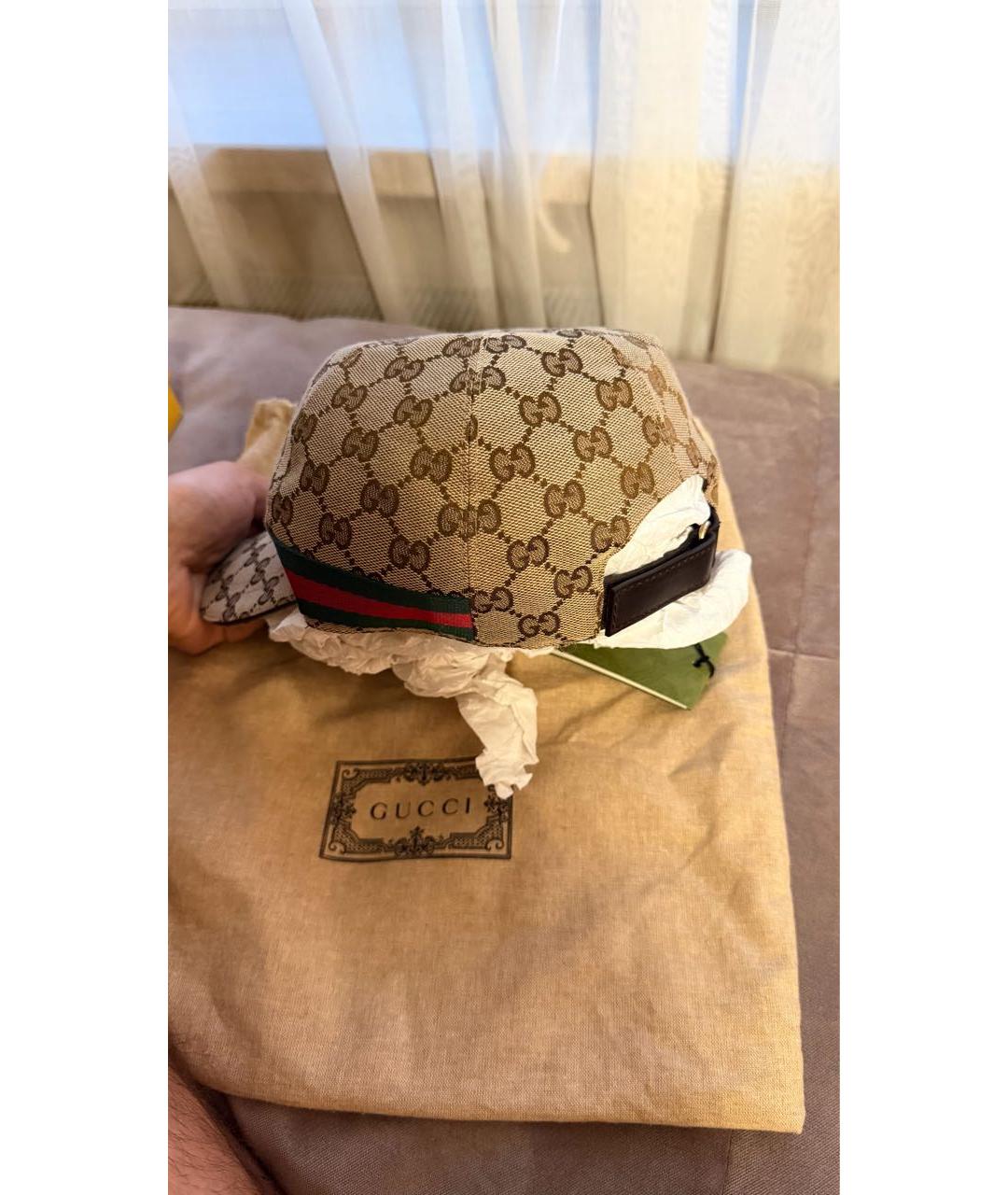 GUCCI Бежевая кепка/бейсболка, фото 3