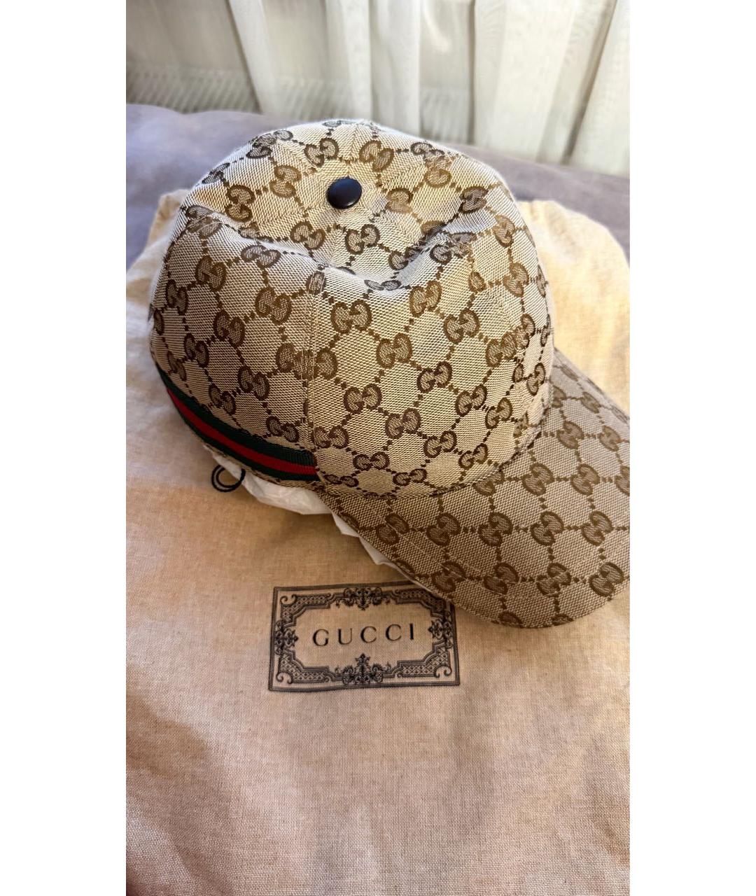 GUCCI Бежевая кепка/бейсболка, фото 4