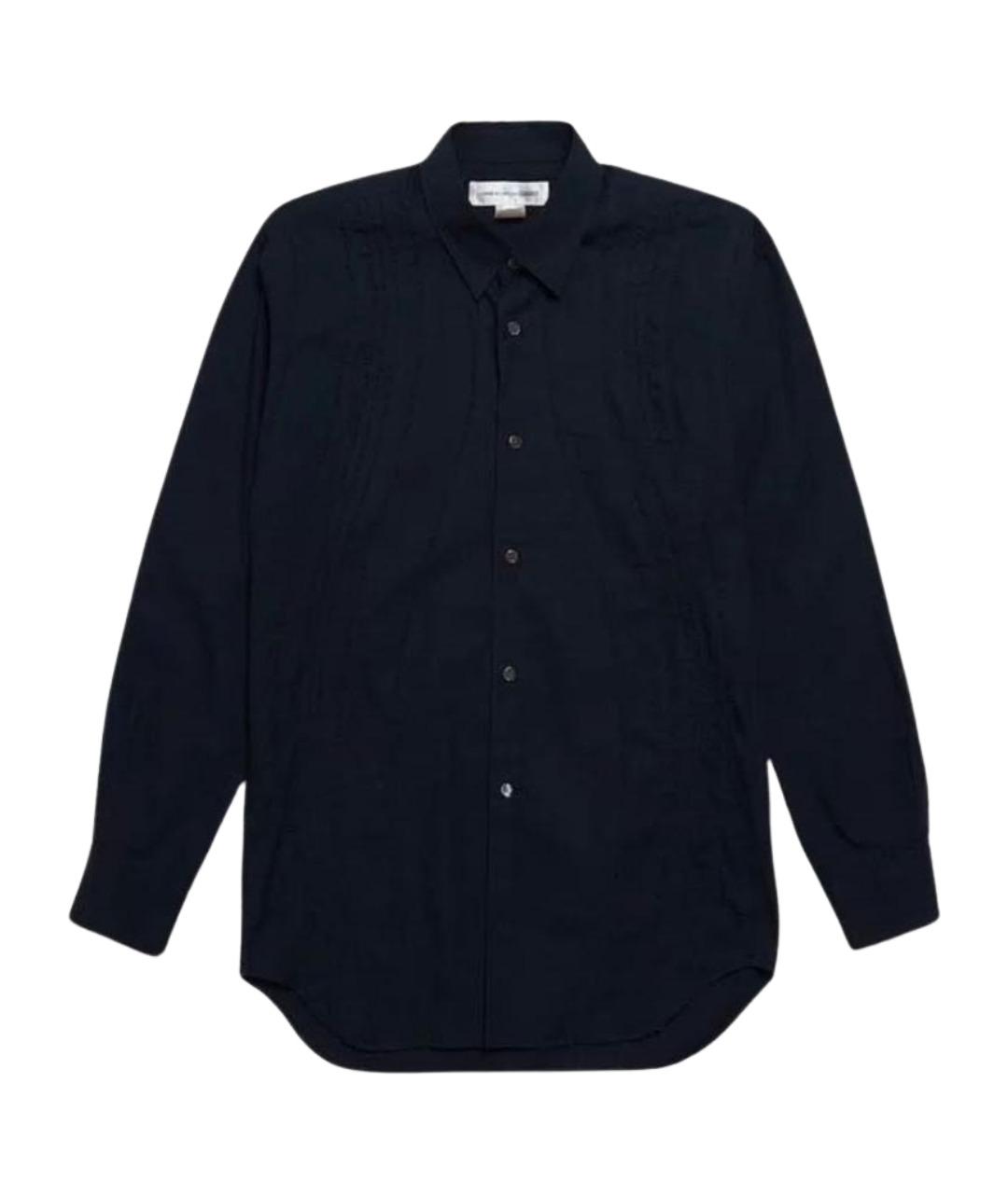 COMME DES GARÇONS SHIRT Темно-синяя хлопковая классическая рубашка, фото 1