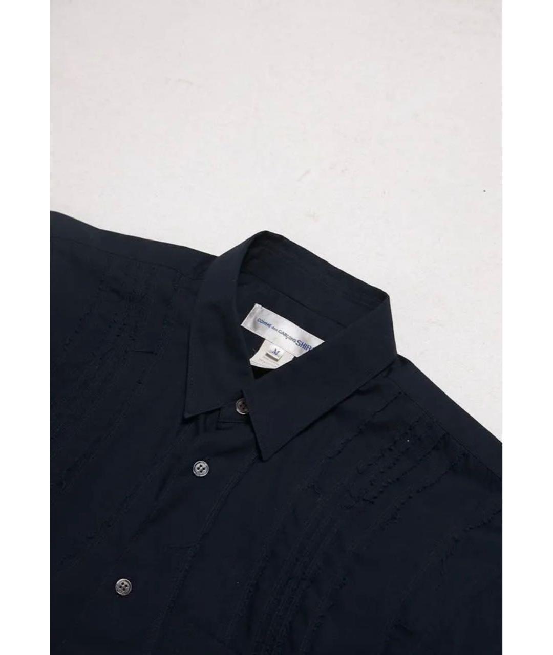 COMME DES GARÇONS SHIRT Темно-синяя хлопковая классическая рубашка, фото 4