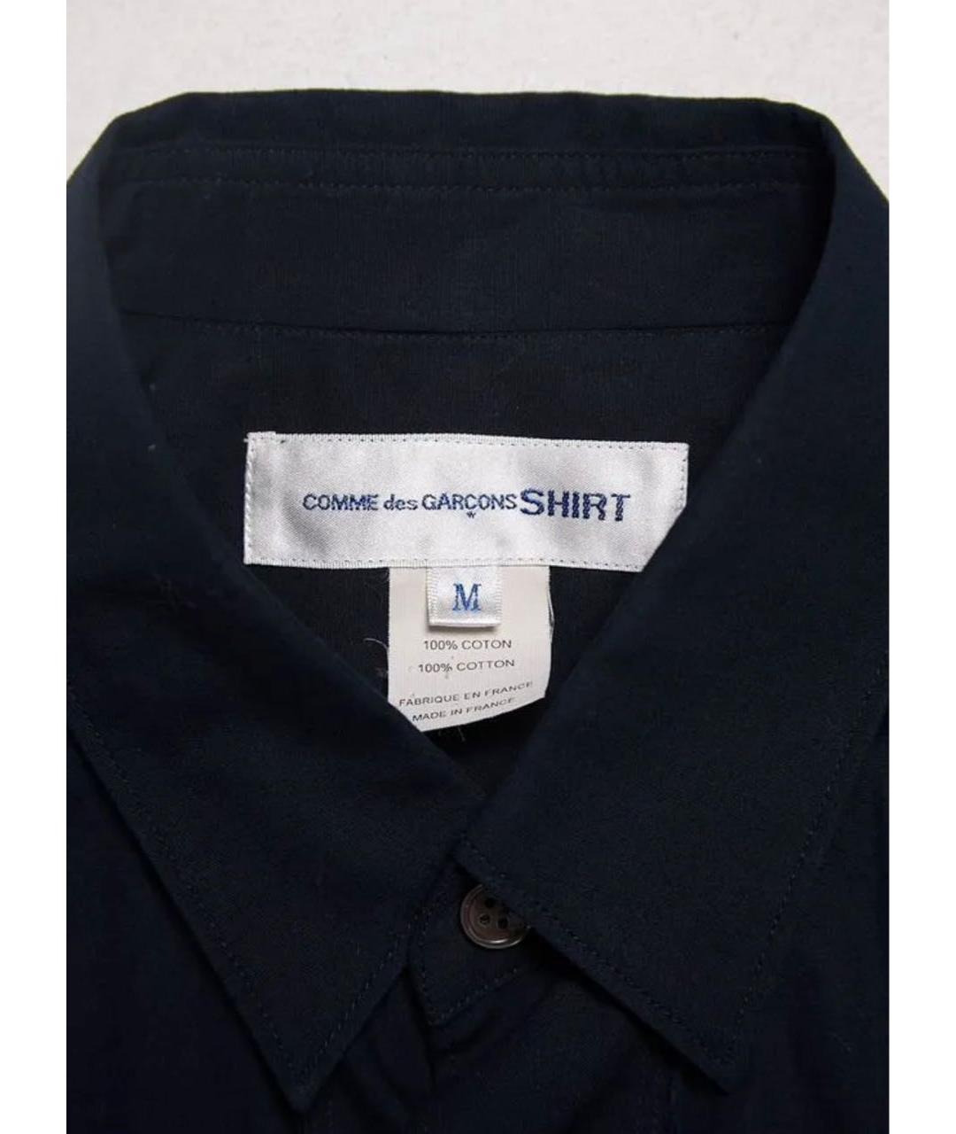 COMME DES GARÇONS SHIRT Темно-синяя хлопковая классическая рубашка, фото 3
